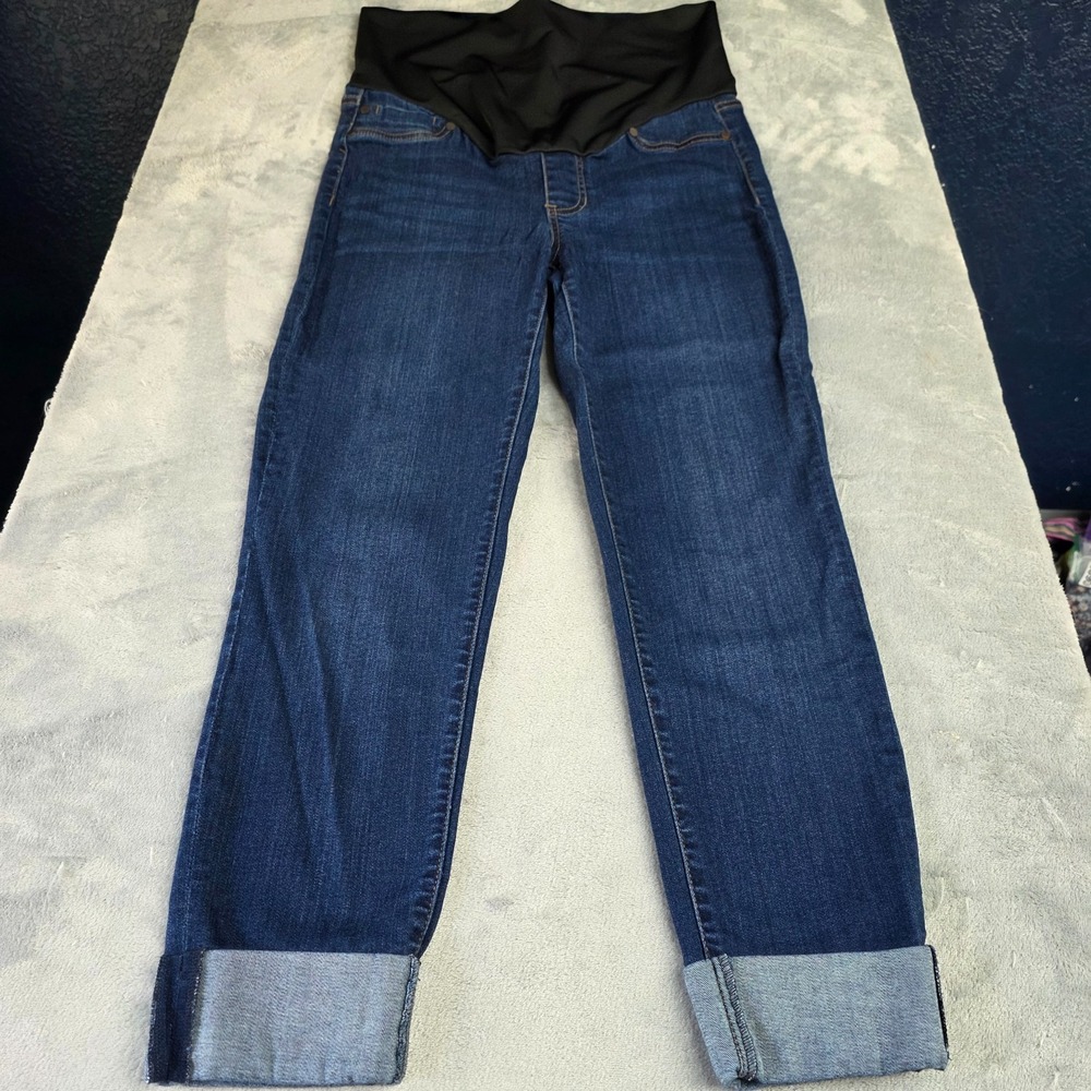 Liverpool Los Angeles Maternity Everyday Blue The Capri Cuffed Jeans Size 4/27